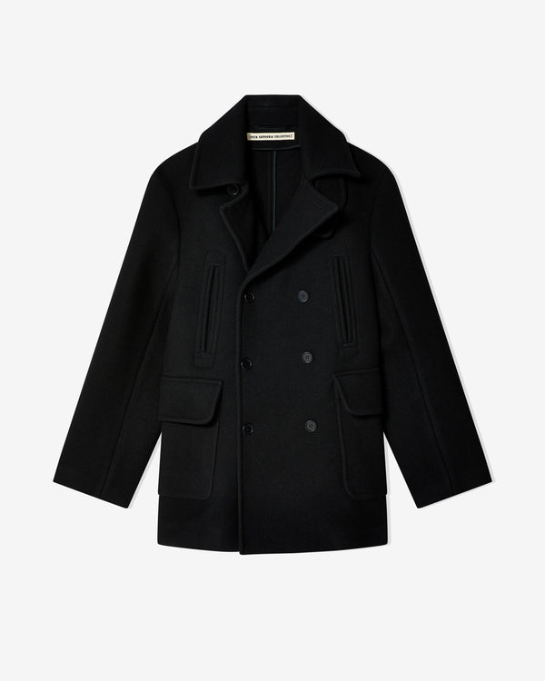 Meta Campania - Men
s Serge Boiled Wool Peacoat - (Black)