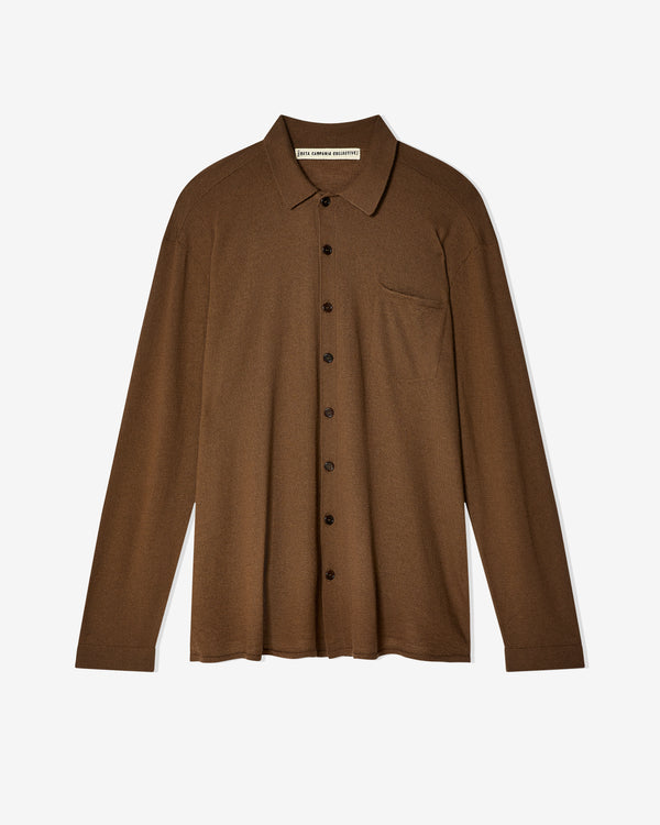 Meta Campania - Men
s Pablo Felted Cashmere Shirt - (Mink)