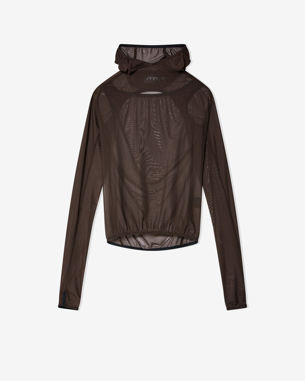 Johanna Parv - Women
s Mesh Top With Hood - (Brown)