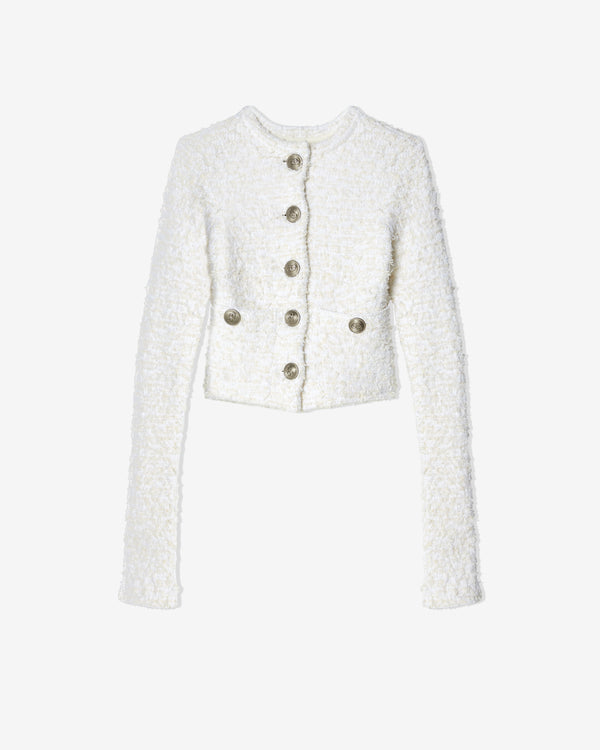 Balenciaga - Women
s Cropped Cardigan - (White)