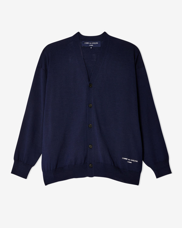 Comme des Garçons Homme - Men
s V-Neck Cardigan - (Navy)