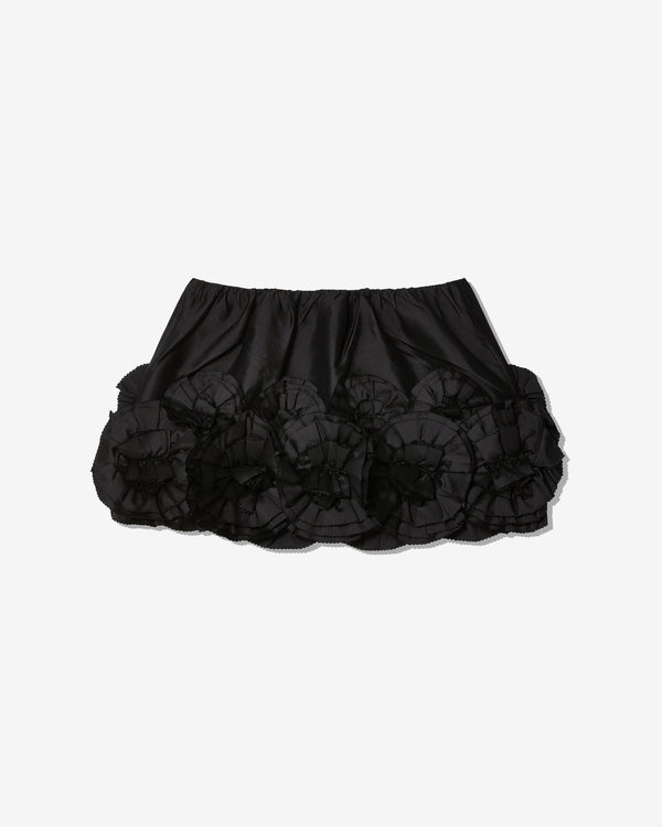 Shushu/Tong - Women
s Floral Embellished Fluffy Skirt - (Black)