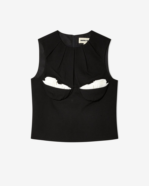 Shushu/Tong - Women
s Bustier Sleeveless Top - (Black)