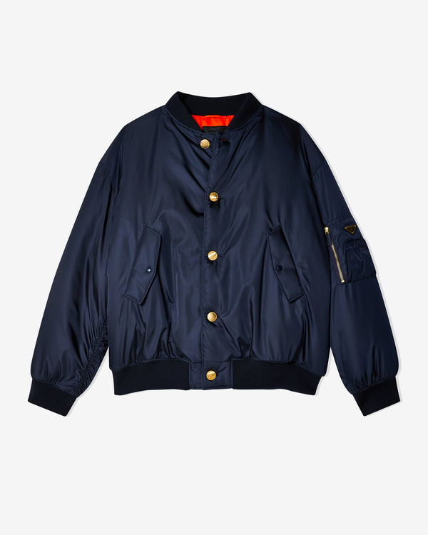 Prada - Men
s Oversized Re-Nylon Bomber Jacket - (Blue)