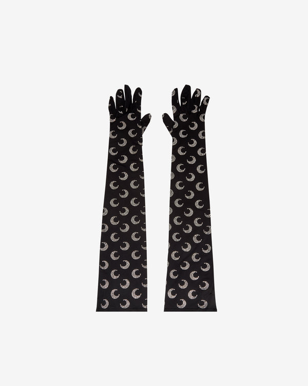 Marine Serre - Women
s Moon Rhinestoned Gloves - (Black)