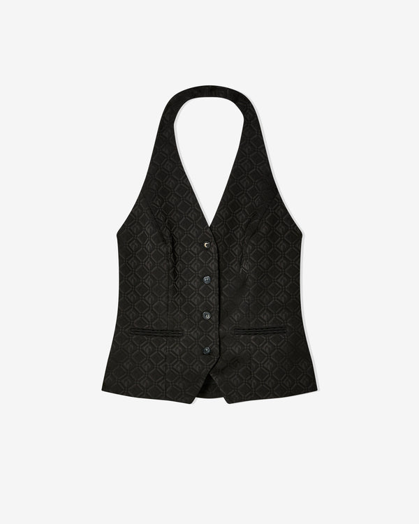 Marine Serre - Women
s Moon Diamond Jacquard Vest - (Black)