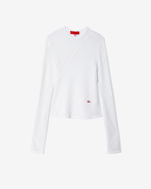 Eckhaus Latta - Women
s Spiral Long Sleeve Top - (Powder)