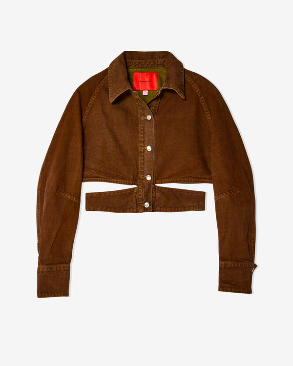 Eckhaus Latta - Women
s Ellipse Jacket - (Tobacco)