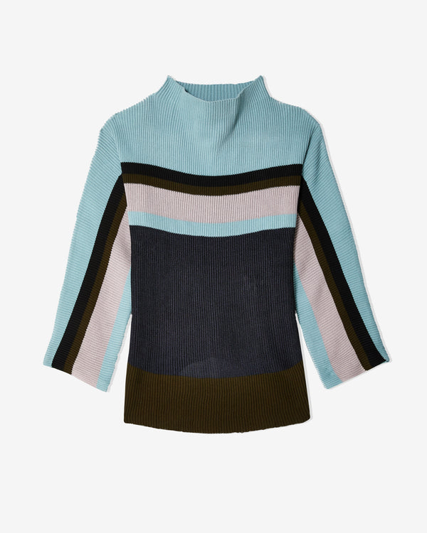 Kiko Kostadinov - Men
s Essick Stripe Long Sleeve - (Ash Blue)