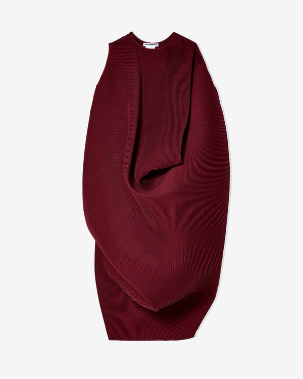 Melitta Baumeister - Women
s Asymmetrical Pleated Dress - (Bordeaux)