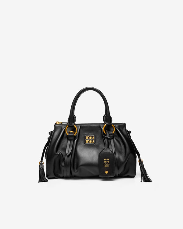 Miu Miu - Women
s Joie Nappa Leather Bag - (Black)