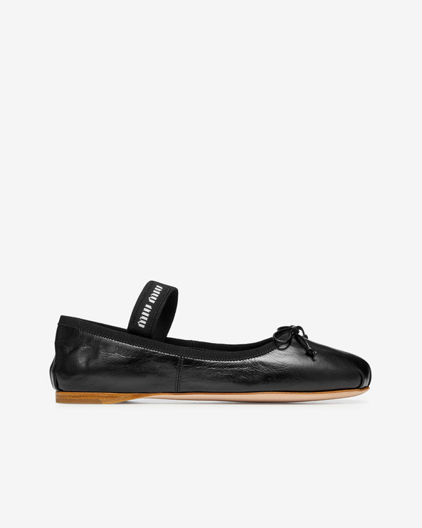 Miu Miu - Women
s Ballerina Shoe - (Black)