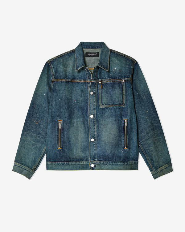 Undercover - Men
s Denim Blouson - (Light Blue)