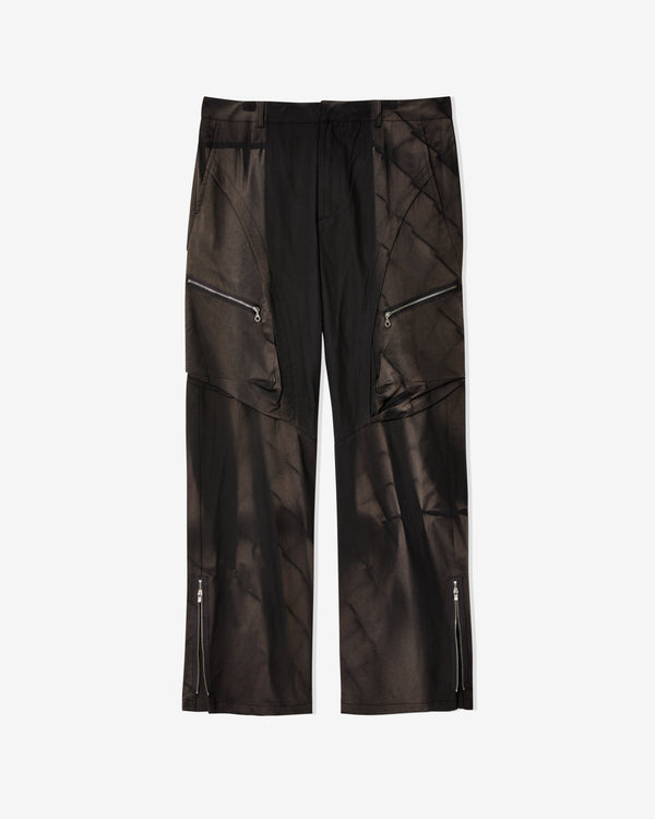 JiyongKim - Men
s Sun-Bleached Draped Pocket Trousers - (Black)