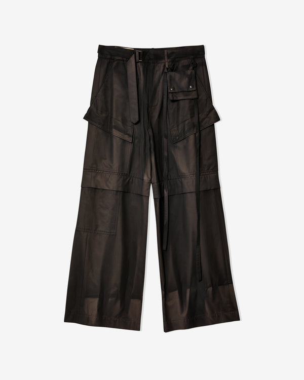 JiyongKim - Men
s Sun-Bleached Wide Detachable Trousers - (Dark Grey)