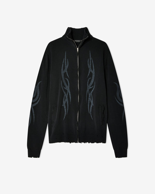 Balenciaga - Men
s Y2K Zip-Up Cardigan - (Black)