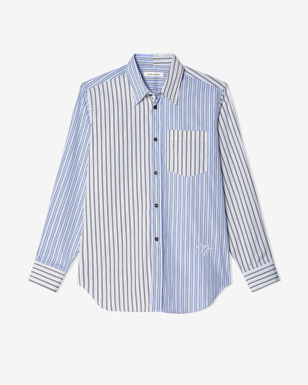 Wales Bonner - Men
s Majesty Shirt - (Light Blue)