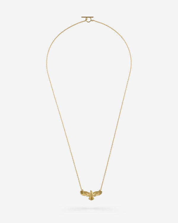 NVW - Women
s Gold Raven Necklace - (Yellow Gold)