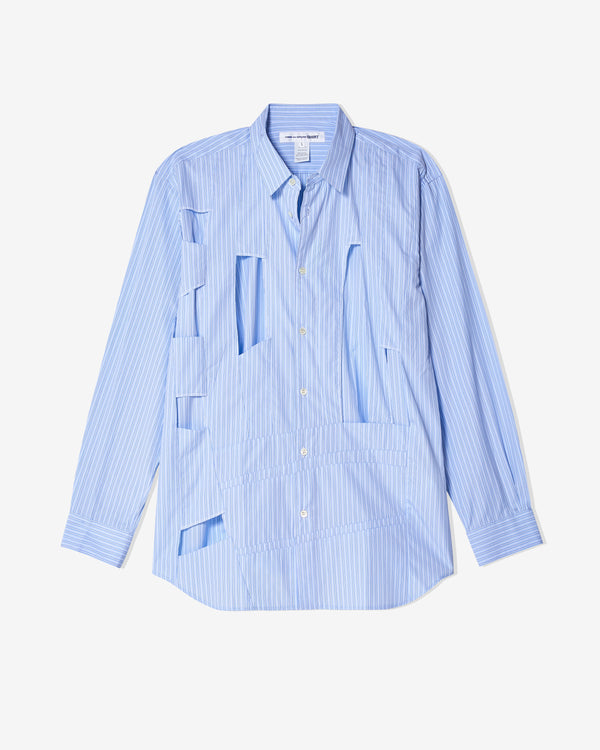 CDG Shirt - Men
s Cut Out Shirt - (Stripe)