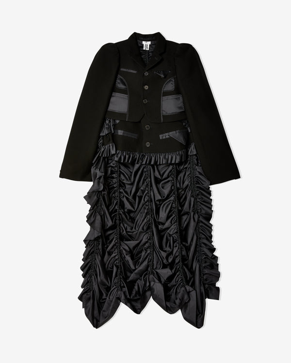 Noir Kei Ninomiya - Women
s Floor Length Frill Jacket - (Black)