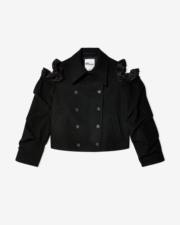 Noir Kei Ninomiya - Women
s Ruffle Cutout Shoulder Jacket - (Black)