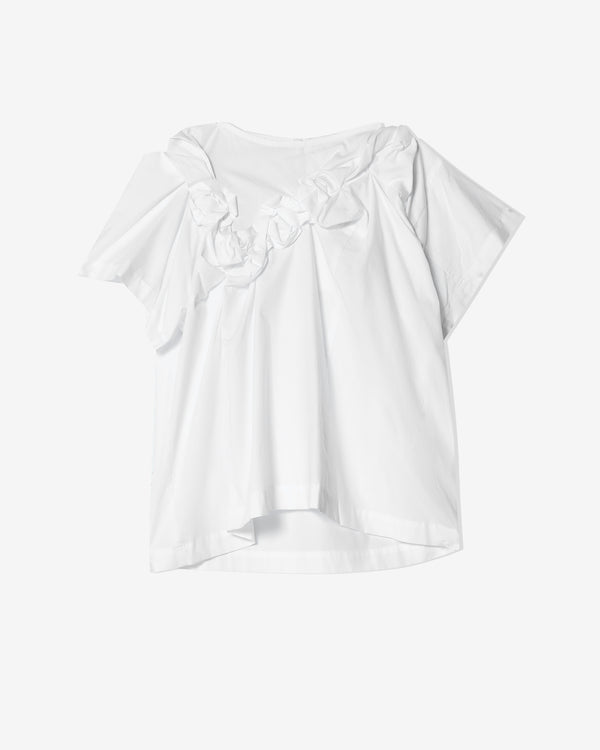 Tao - Women
s Floral Cross Body T-Shirt - (White)