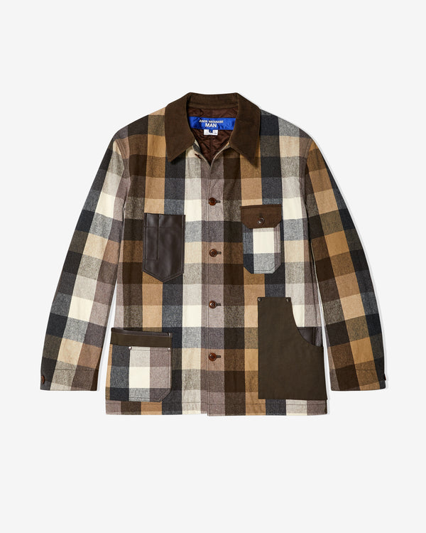 Junya Watanabe Man - Men
s Check Blouson - (Brown/Black)