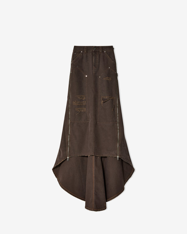 Vaquera - Women
s Workwear Long Skirt - (Brown)