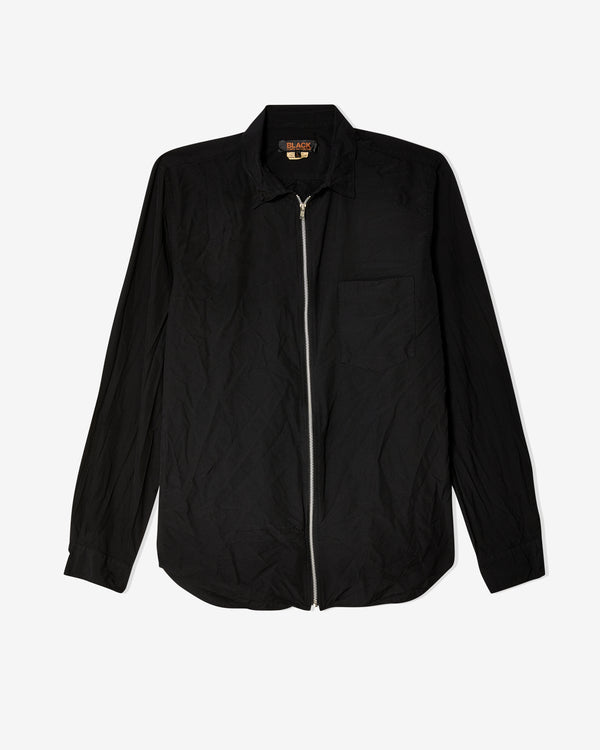 Black Comme des Garçons - Unisex Zip Shirt - (Black)