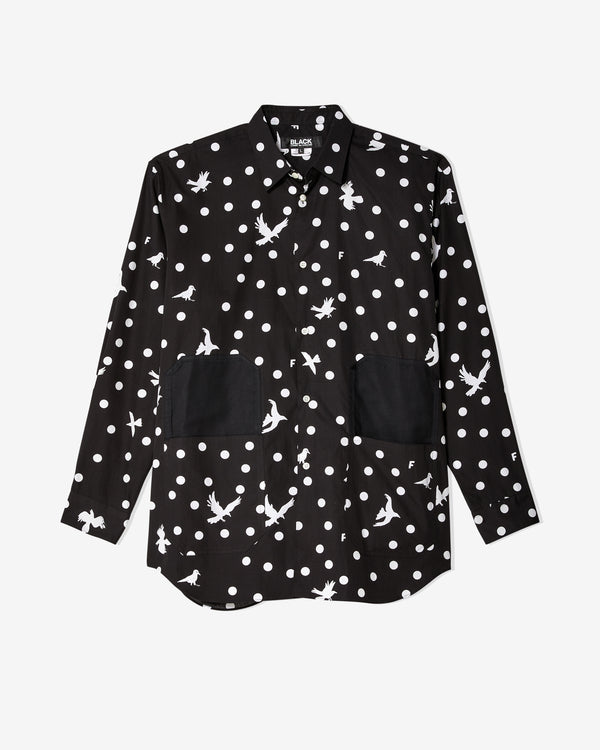 BLACK Comme des Garçons - Unisex Printed Blouse - (Black/White)