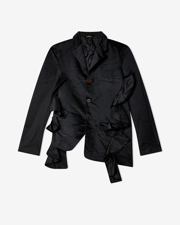 Black Comme des Garçons - Ruffled Jacket - (Black)