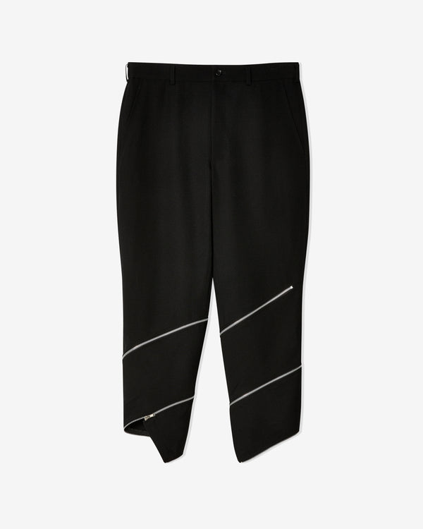 Black Comme des Garçons - Unisex Zip Pants - (Black)