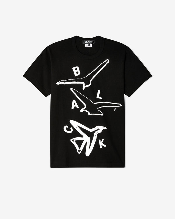 Black Comme des Garçons - Filip Pagowski Birds Print T-Shirt - (Black)