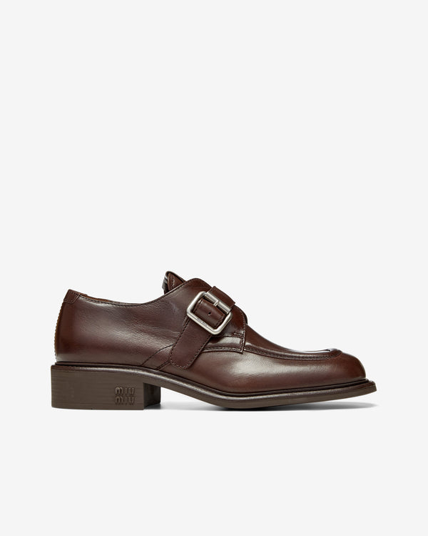 Miu Miu - Women
s Brogue Shoes - (Dark Brown)