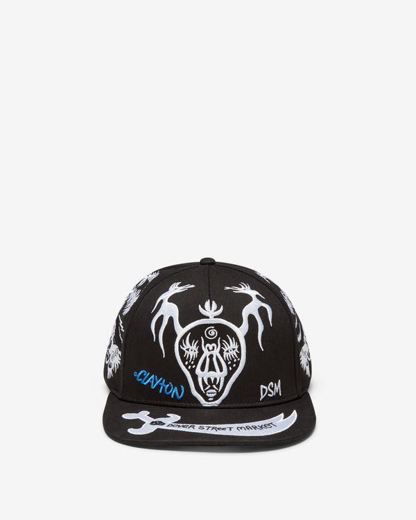 Clayton Patterson x DSM - Men
s Embroidered Fly Skull 3 Hat - (Black)