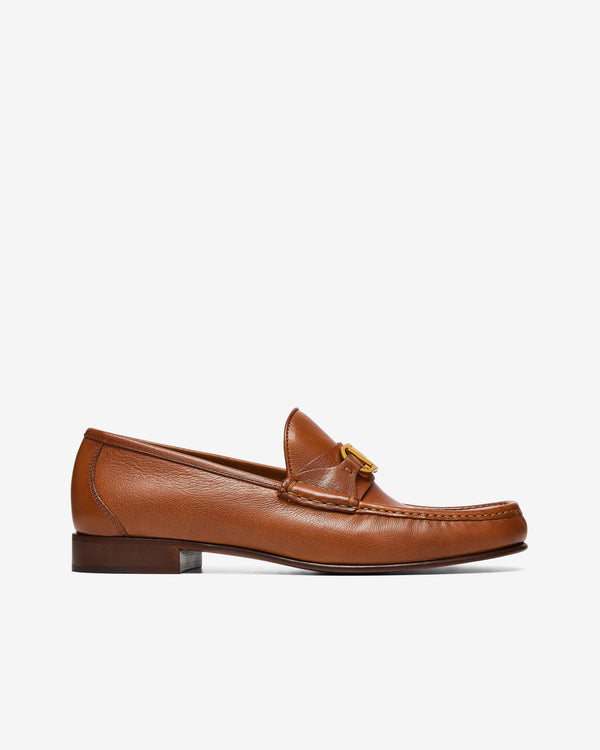 Valentino - Men
s V-Logo Signature Buffalo Loafer - (Tobacco)