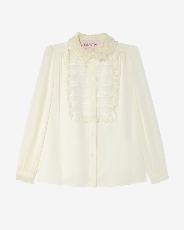 Valentino - Women
s Georgette Blouse - (Ivory)