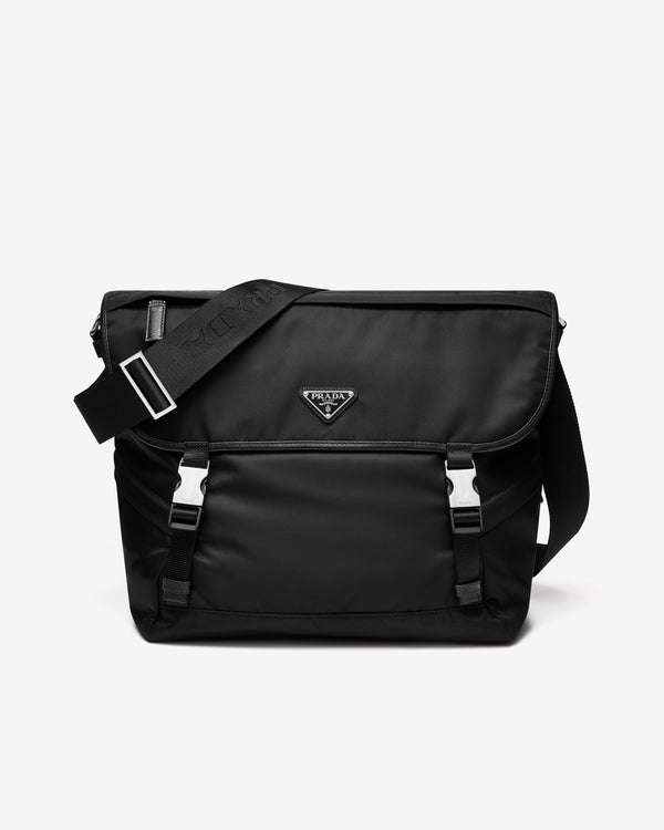 Prada - Men
s Re-Nylon and Saffiano Leather Shoulder Bag - (Black)