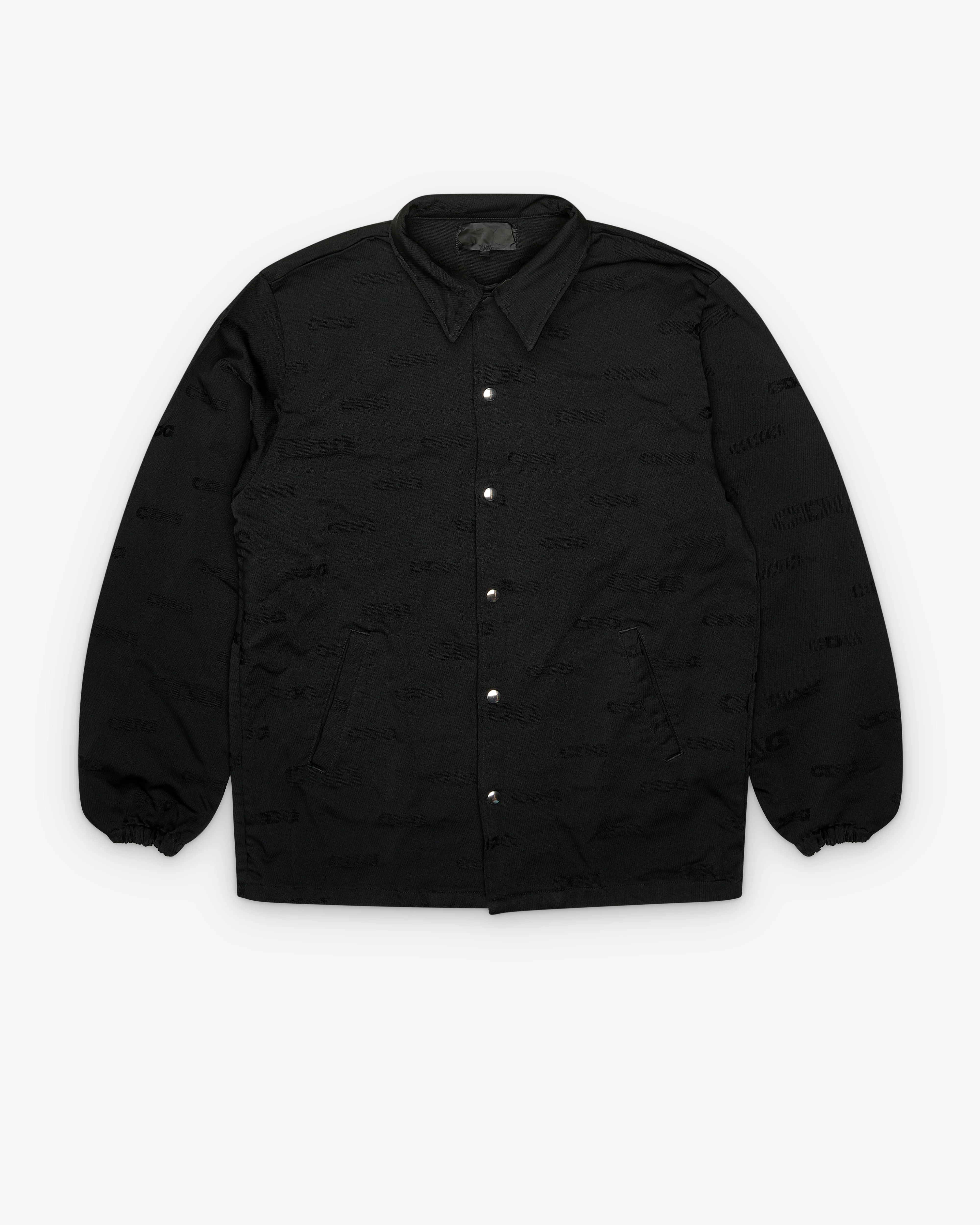 CDG - Pixelated Logo Coach Jacket - (Black)