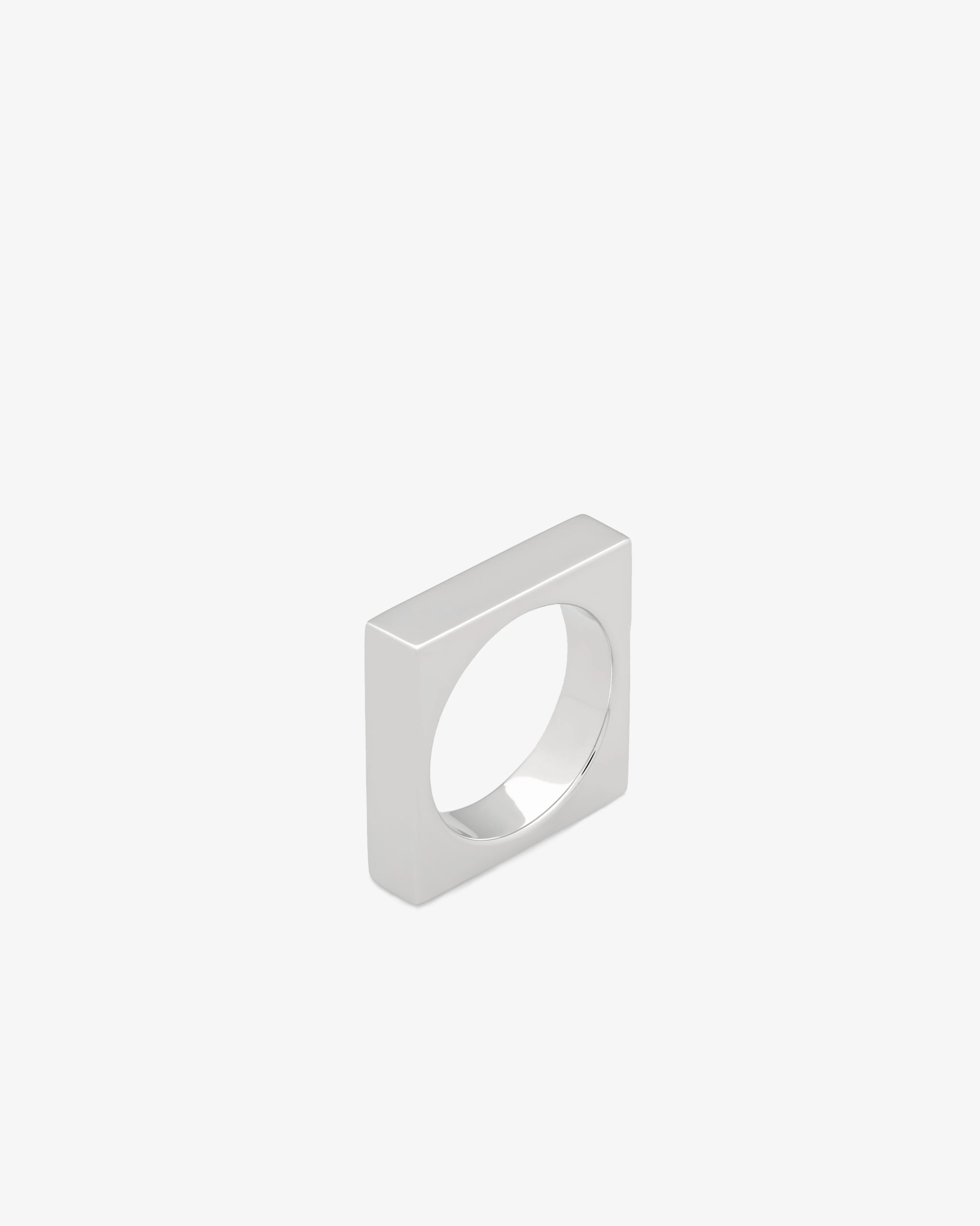 Tom Wood - Women's Square Ring - (Silver)