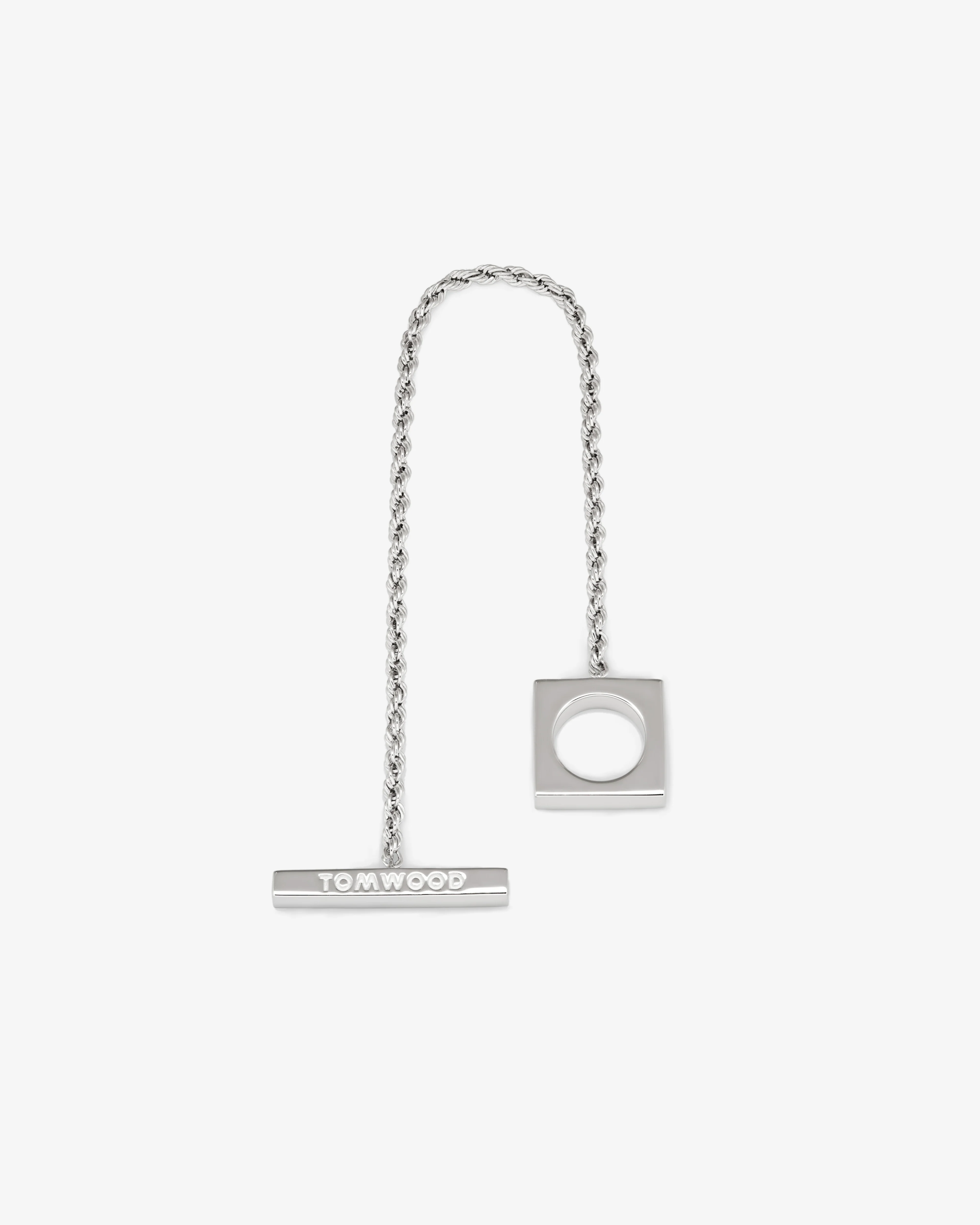 Tom Wood - Women's Square Rope Bracelet - (Silver)