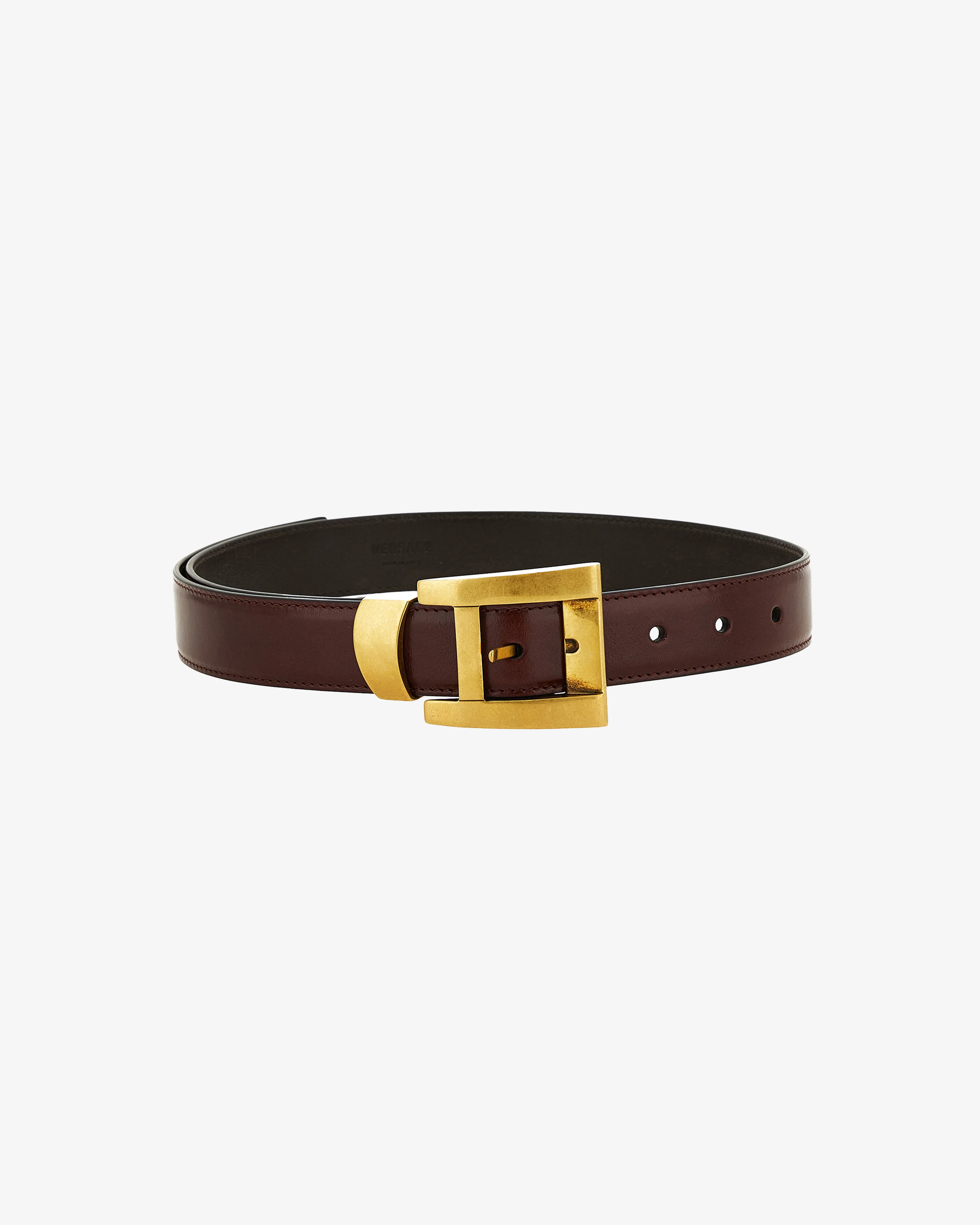 Versace - Women's Leather Belt 3 cm - (Rosewood)