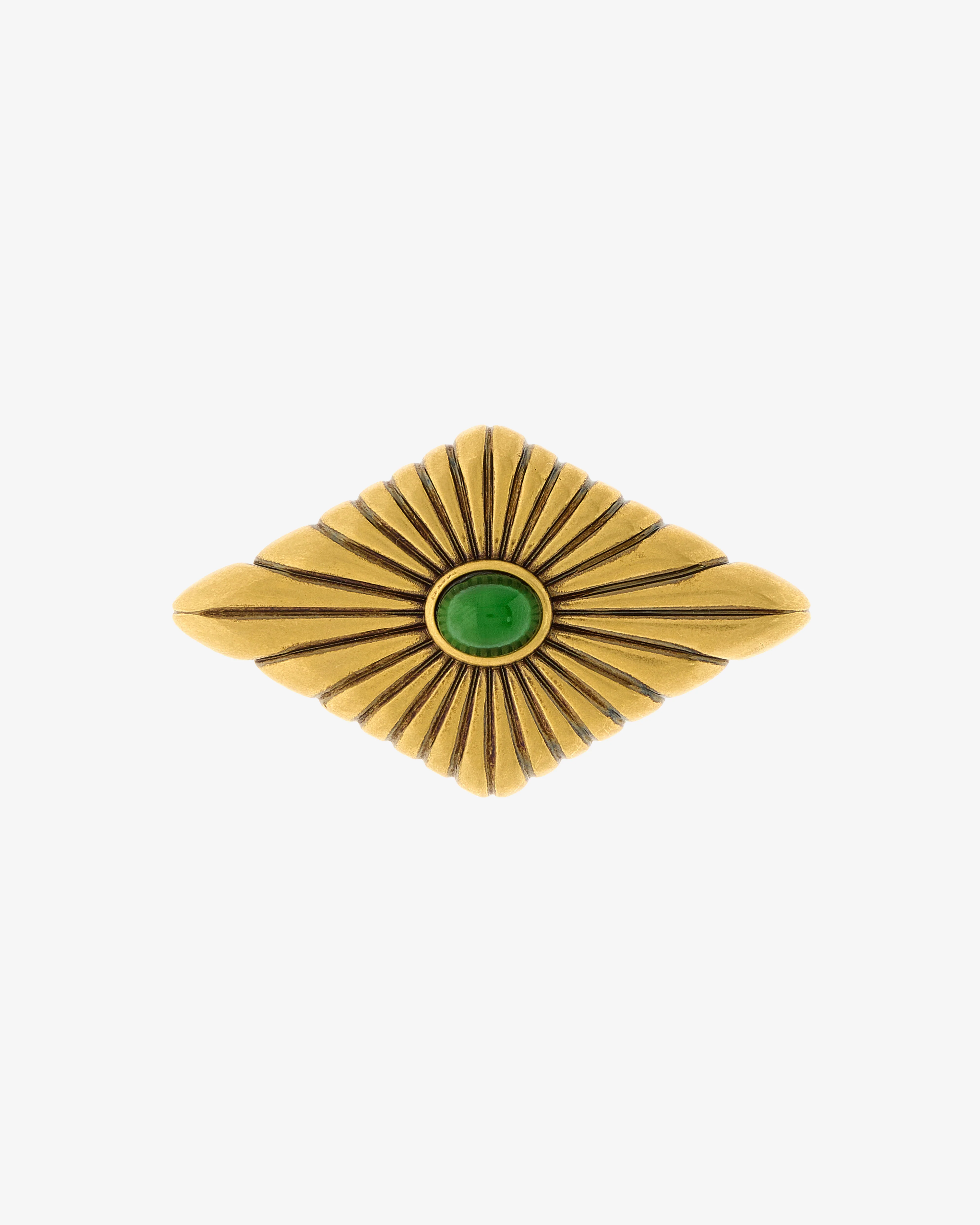 Versace - Women's Circe Brooch - (Gold/Green)