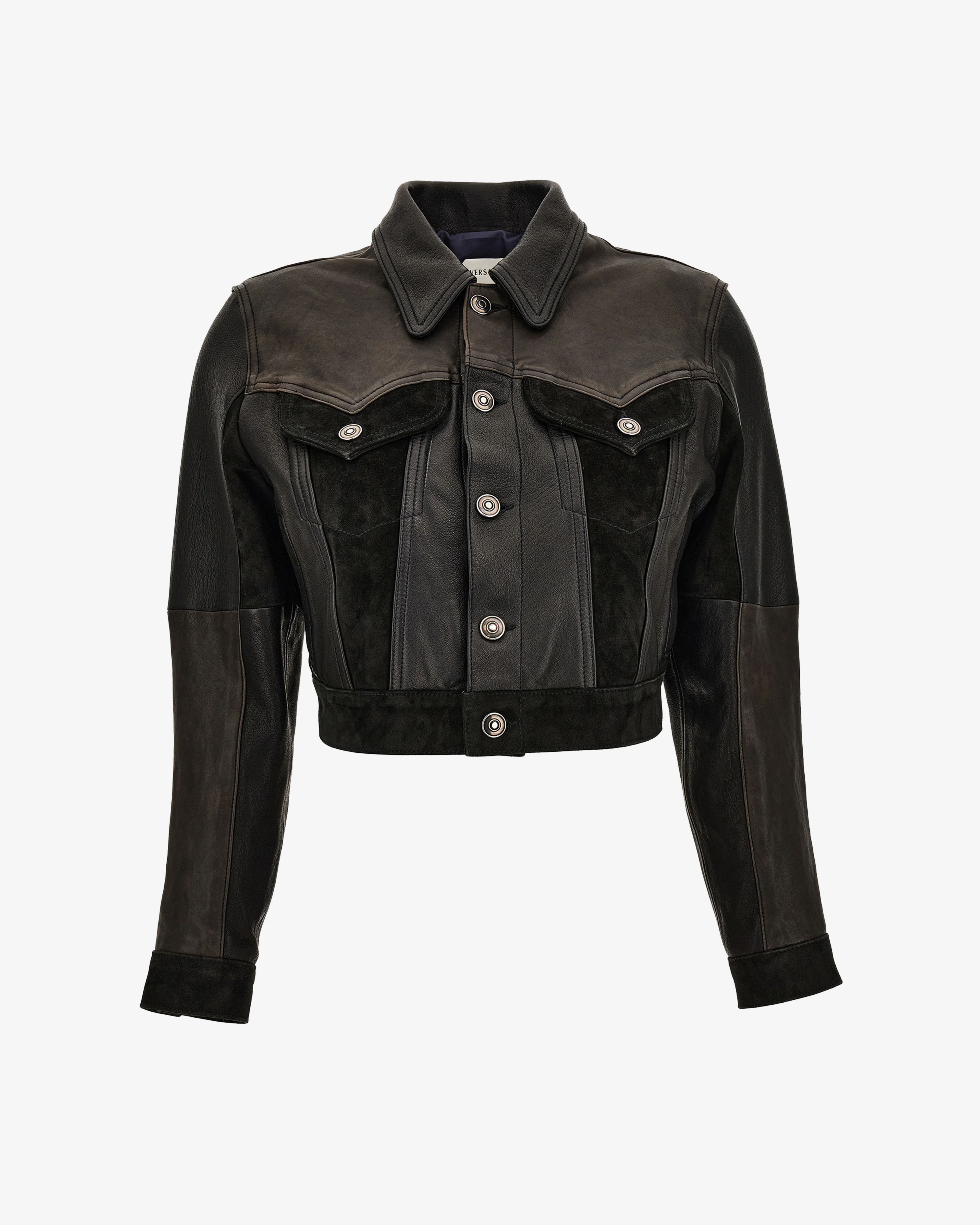 Versace - Women's Leather Slim Blouson - (Black)