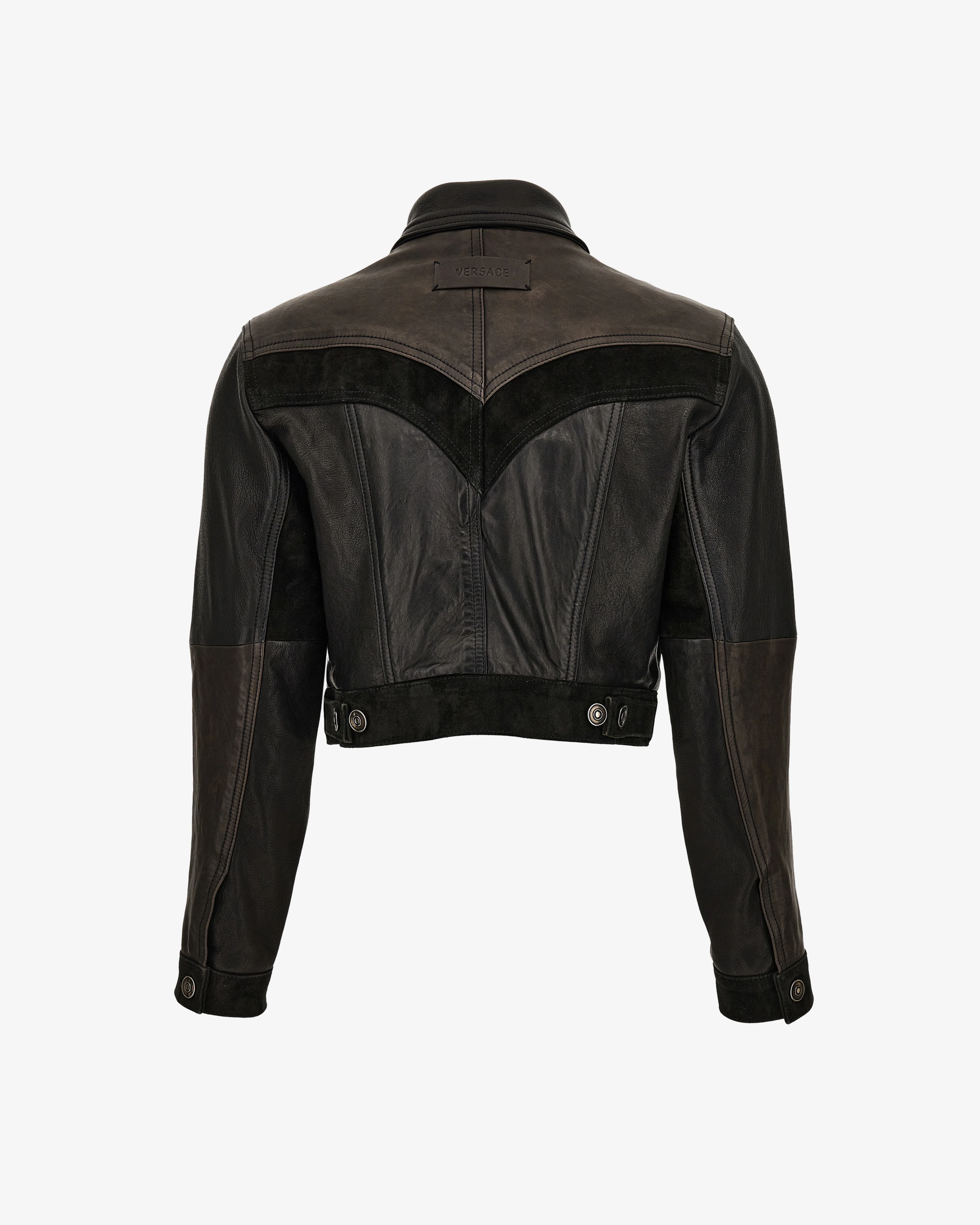 Versace - Women's Leather Slim Blouson - (Black)