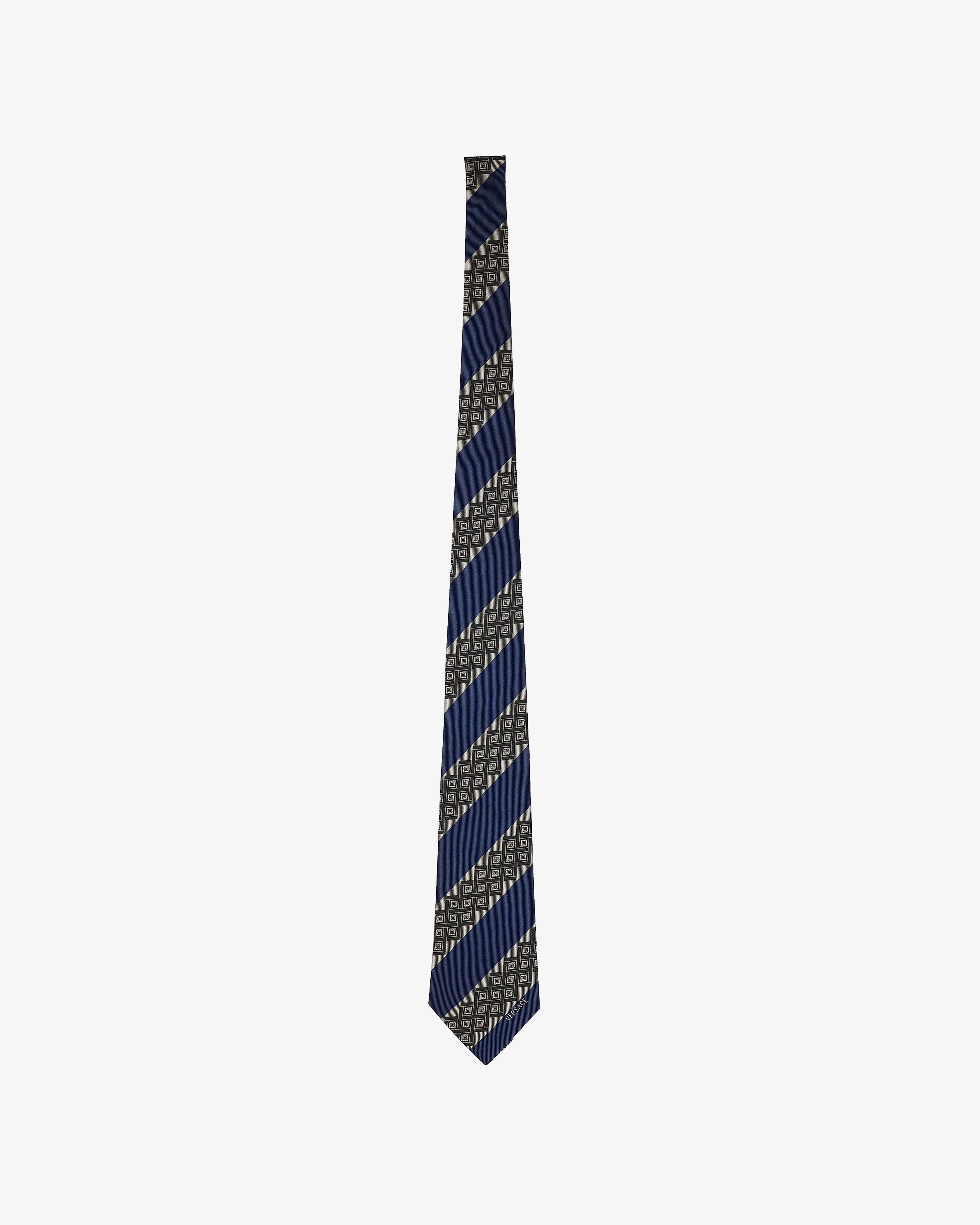 Versace - Men's Printed Jacquard Silk Tie - (Sky Blue)
