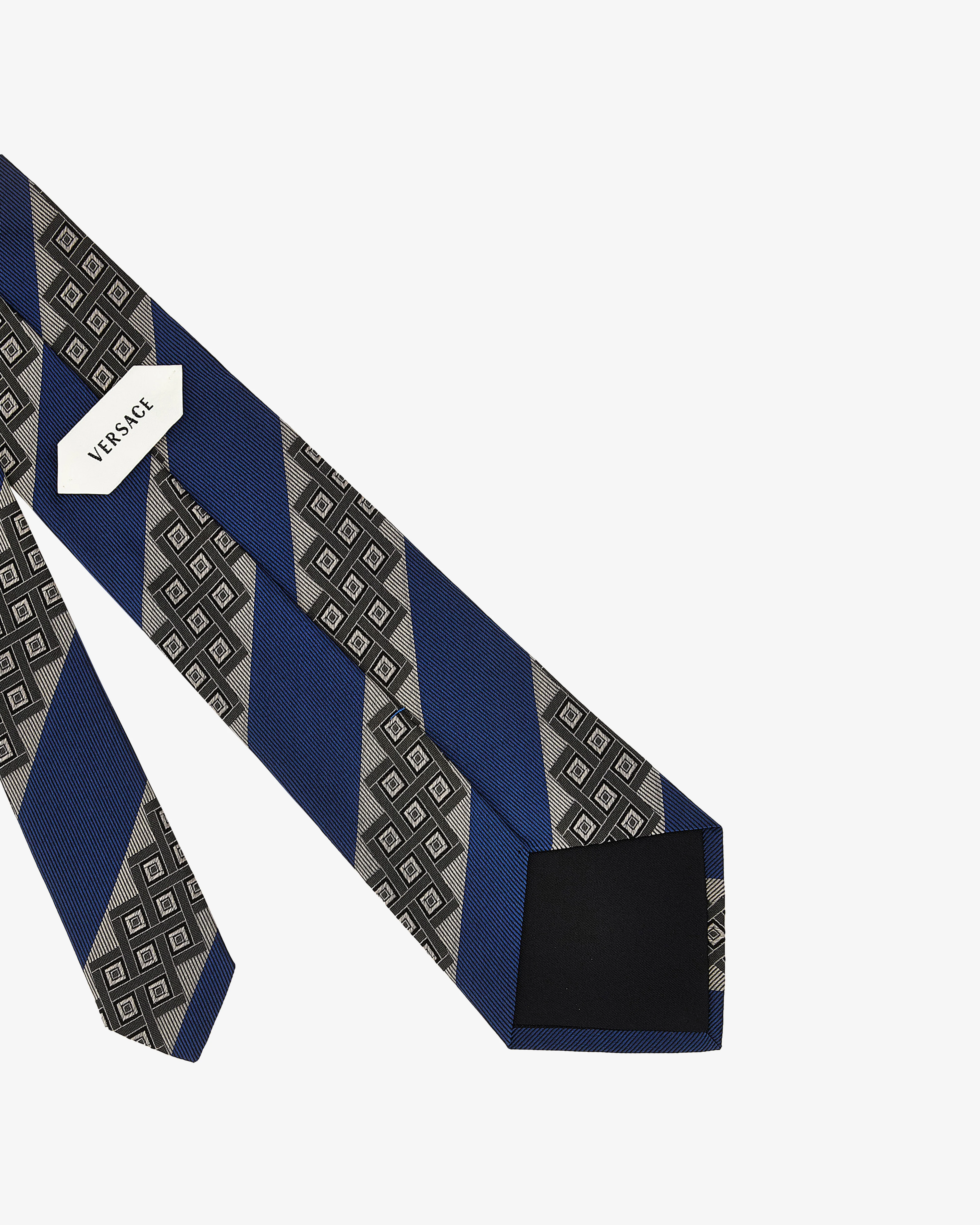 Versace - Men's Printed Jacquard Silk Tie - (Sky Blue)
