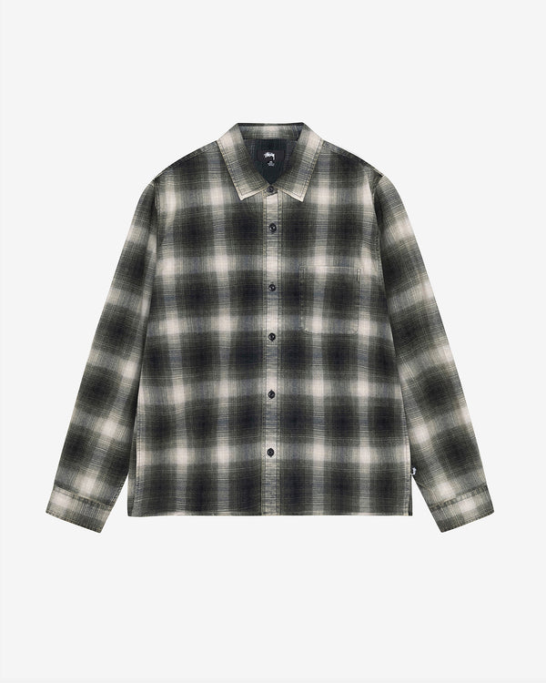 Stussy - Men
s Rocco Plaid Shirt - (Grey)