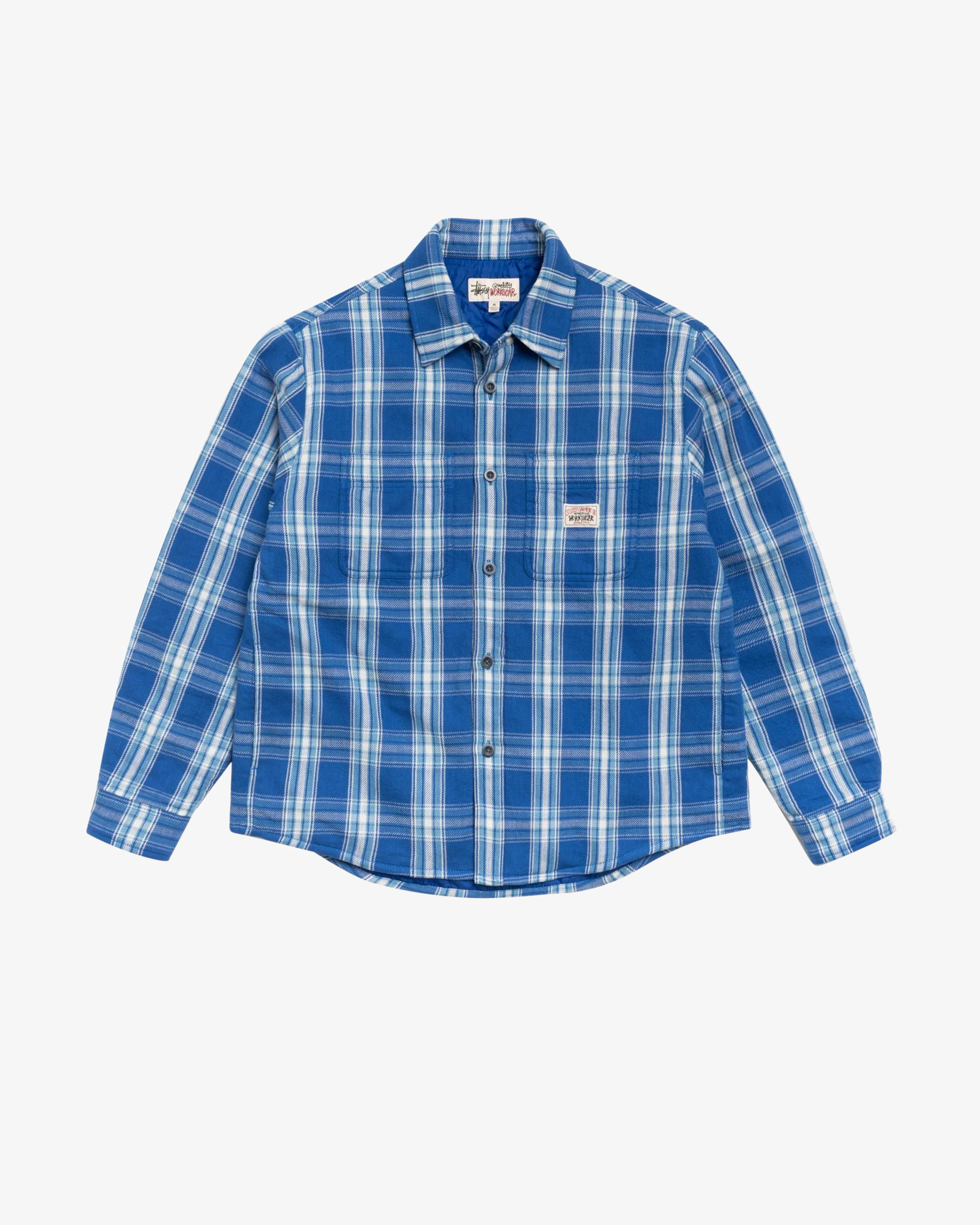 Stüssy - Men's Lau Plaid Shirt Jacket - (Blue)