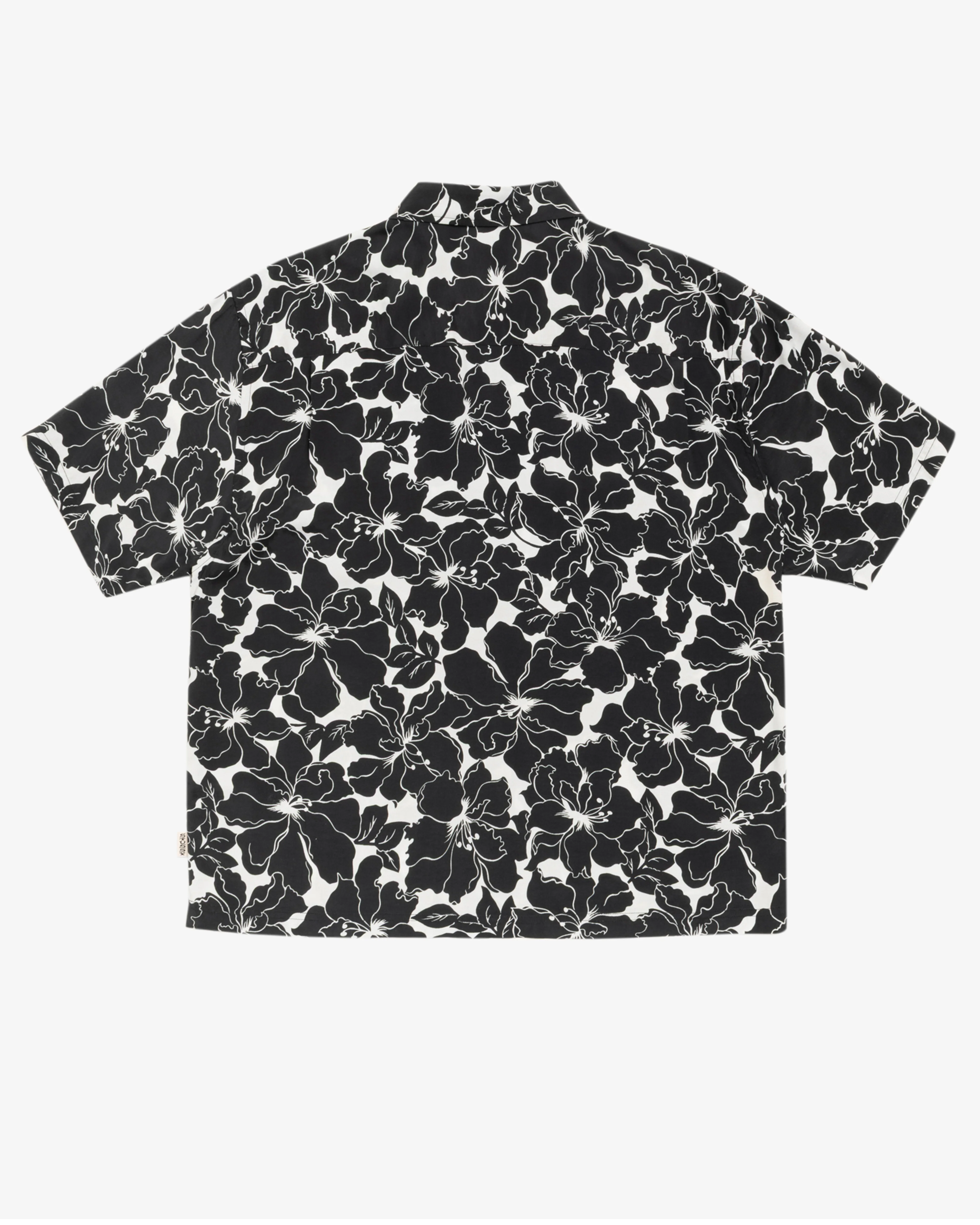 Stüssy - Men's Floral Hawaiian Shirt - (Black)